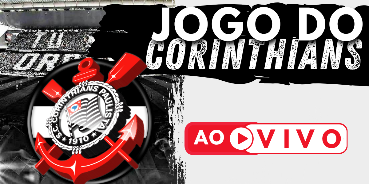 Link direto para a transmissão confiável do jogo do Corinthians ao vivo, oferecida pelo site FutebolTV, com o escudo do Corinthians.